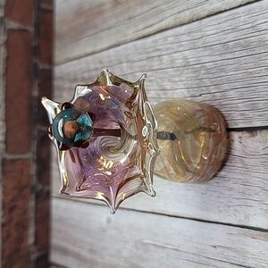 Artisan Blown Glass Colorful Perfume Bottle With Stopper
